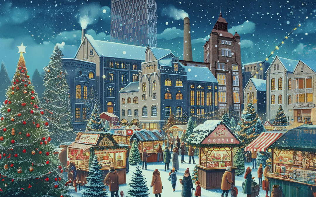 Julstämning på Krokslätts Fabriker